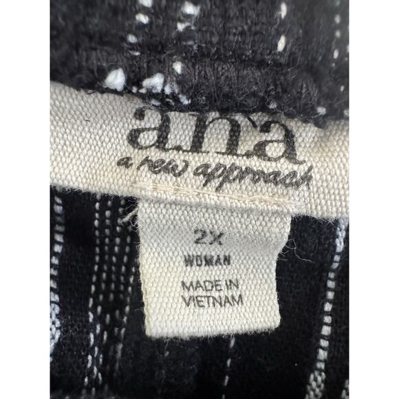 NWT a.n.a. Linen Blend Shorts Women Plus Size 2X High Waist Tie Beach Boho #5758 - Picture 9 of 14